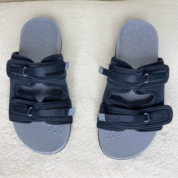 Vionic Sarah Sandals Blue Comfort Slide Slip On Hook and Loop Size 9.5 Wide - Picture 3 of 12